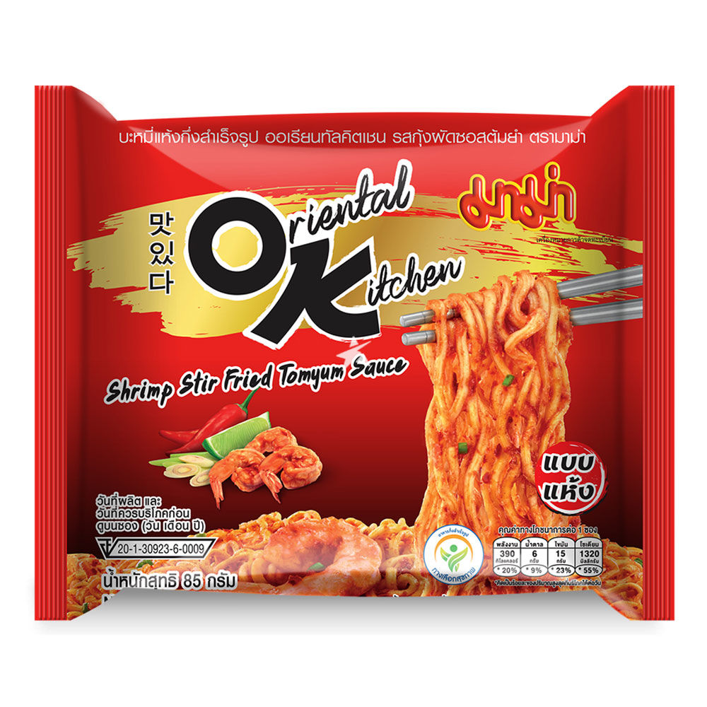 Mama Oriental Kitchen Instant Noodle Shrimp Stir Fried Tom Yum Flavour 85g